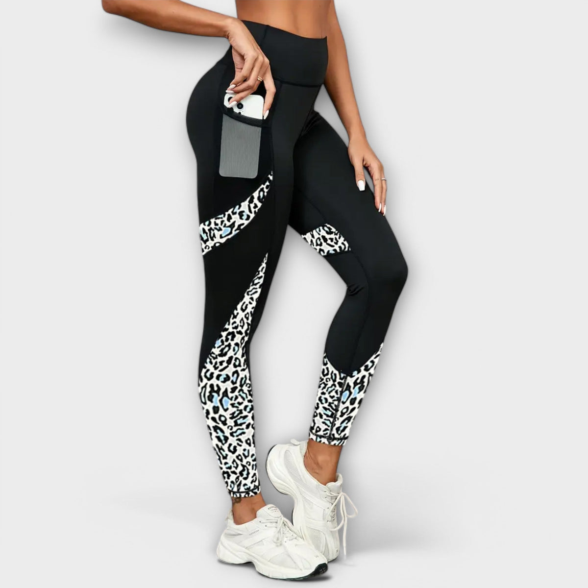 Carmo - Leggings de cintura alta com estampado de leopardo