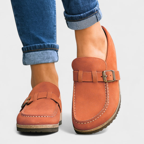 Inês - Mocassins de Camurça com Fivela