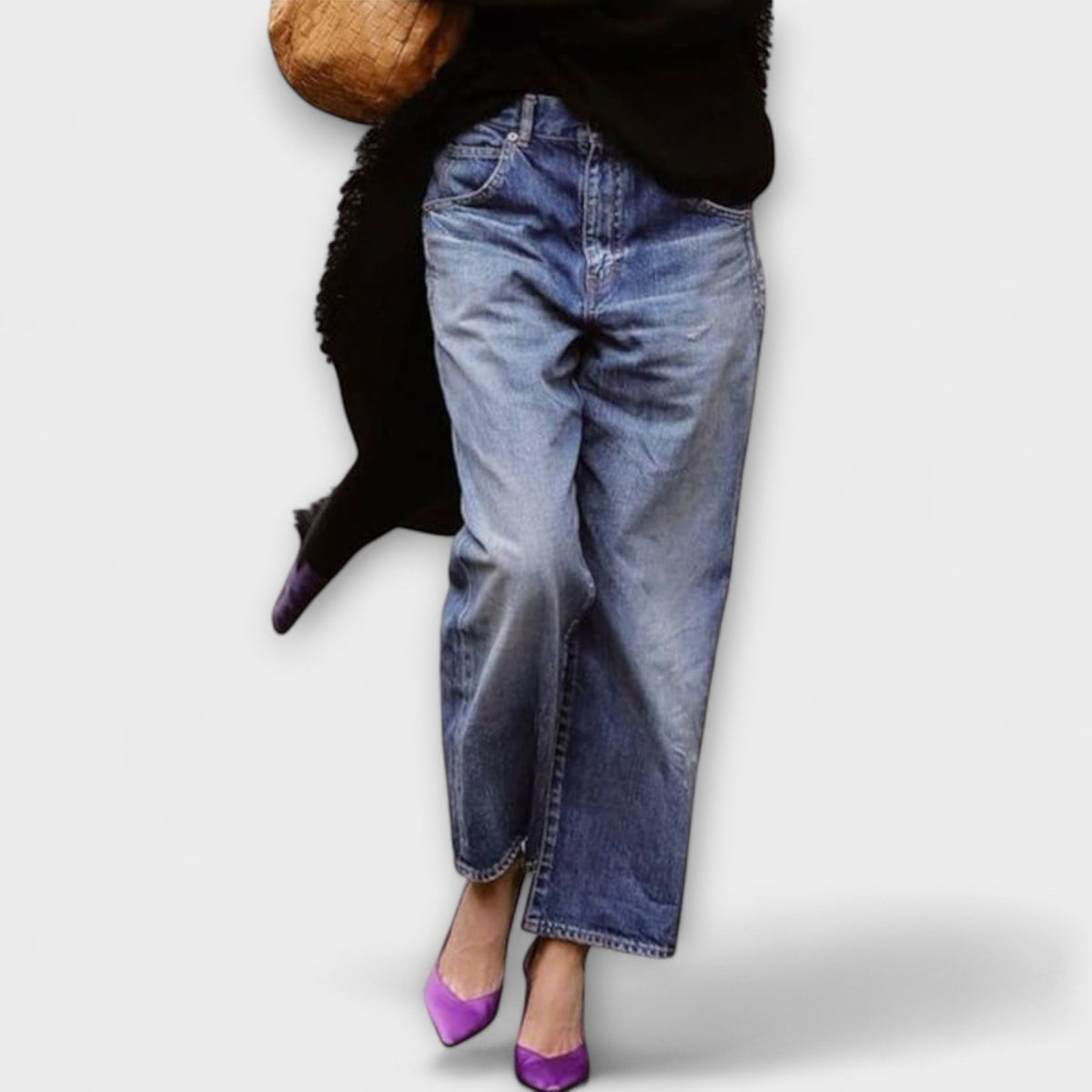 Bea - Calças de ganga largas