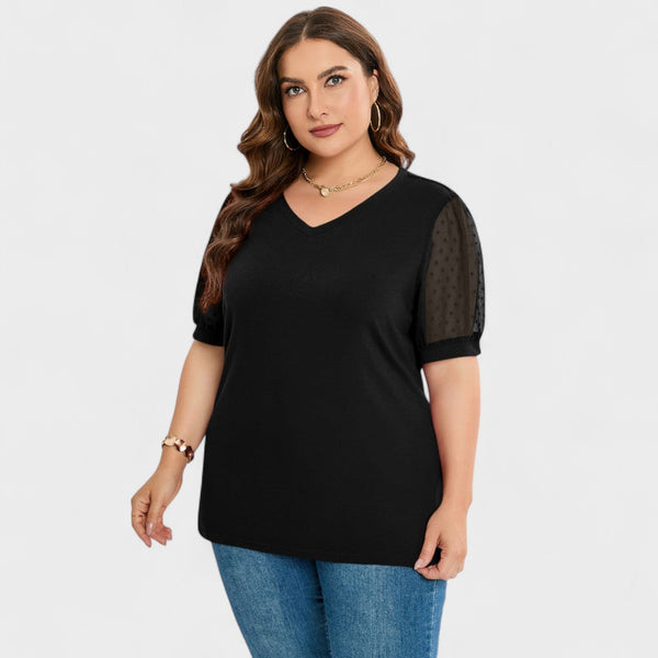 Carolina - Top Elegante com Decote em V